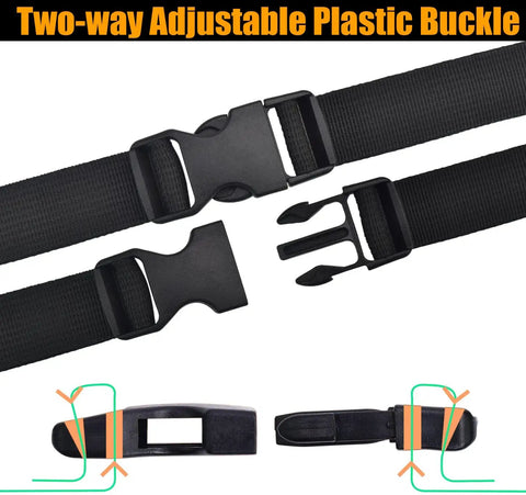 One Inch Quick Release Plastic Buckle For Webbing Straps Heavy Duty 25mm Side Release Buckle With Dual Adjustable No Sewing Needed