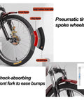 Adult Tricycle Rickshaw With Foldable Back Seat And Dual Brakes Front Fork Shock Absorber Double Chain Drive Pneumatic Spoke Wheels