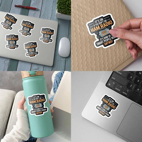 Ham Radio Sticker Set 3 Pcs Funny Operator Quote Vinyl Decals Waterproof For Laptops Transceivers Notebooks Toolboxes And Gear applied