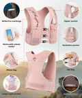 Reflective Hydration Vest With 500ml Soft Flask And Phone Holder Go To Lightweight Running Pack For Men And Women Adjustable