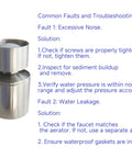 Total Game Changer Brushed Nickel Faucet Extender With 360 Degree Swivel And Dual Flow Spray Nozzle, Universal Splash Filter Attachment, troubleshooting guide.
