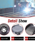 Gasless Flux Core Welding Wire 0.035 Inch And 0.030 Inch, 10 Lb Spool, 8 Inch, Self Shielding Arc Wire in detail show image