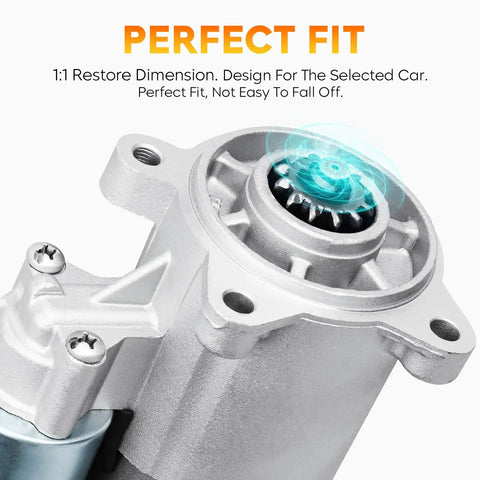 Close-up of Heavy Duty High Torque Starter For Ford F Series And Expedition Vehicles 99 Through 13 F150 F250 Excursion