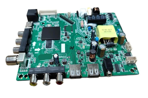 Smart TV Motherboard With WiFi 4 Core, 512MB RAM And 4GB ROM, Replacement Network Board With Remote, Compatible With Select Models, Restores Power On And Screen Display, Overvoltage Protection, Easy Install rear view