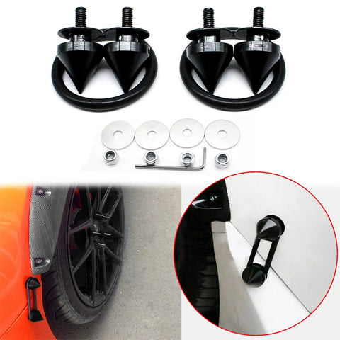 Spike JDM Style Quick Release Car Bumper Fasteners Set Made From 6061 T6 Aluminum Black for installation on car bumpers