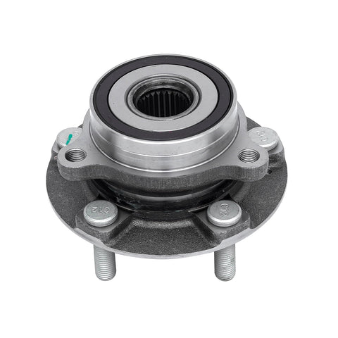 Front view of a Front Wheel Bearing Hub Assembly Set Of 2 Compatible With Hyundai Elantra 2017 To 2023 Elantra GT 2017 To 2020 Ioniq 2017
