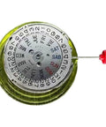 Old School Vintage Seiko 7009 Automatic Movement Replacement For Mens Watches with date function and red winding knob.
