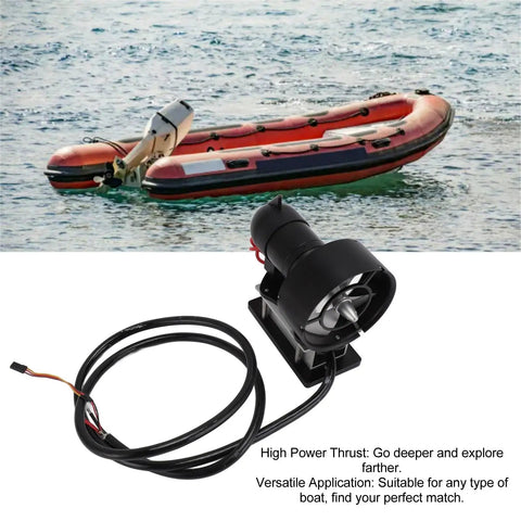 Hard Hitting RC Boat Thruster With 11Kg Thrust, 4 Blade Aluminum Alloy Prop, Built In Controller, 12 To 25V Submarine Propeller