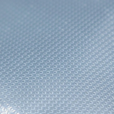 Close-up of textured back surface on 100 Pack Small Vacuum Sealer Bags 2.7x3.9 Inches Open Top Clear Pouches For Food Storage