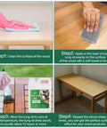 Hella Pure Tung Oil In A Massive 135 Oz Jug For 100 Percent Natural Wood Finish application steps for DIY wood projects.
