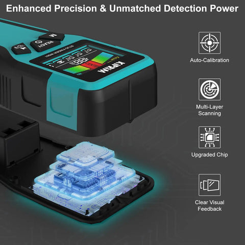 Straight Shooter Stud Finder And Digital Wall Scanner With Triple Depth Modes And Reliable Live Wire Detection For Zero Stress Home Fix Ups And Weekend Builds