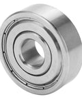 Close-up of a single unit from 10 Pcs Miniature Stainless Steel Ball Bearings For Lightning Fast Machinery Parts And Industrial Hardware