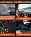 Signs for replacing BMW engine oil level sensor: engine smoke, acceleration issues, dashboard light, engine checks.