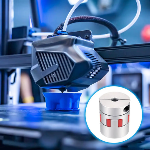 Aluminum Shaft Coupling Flexible Spider Coupler 12mm To 20mm Fit For 3D Printers CNC Routers Milling Machines Diy Projects 50mm Long 40mm Diameter Joint Connector on 3D printer