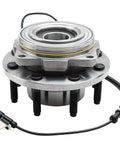 4x4 Front Wheel Bearing Hub Assembly For Ford F-250 F-350 Super Duty 2011 2012 2013 2014 2015 2016 SRW Models Direct Fit Replacement Wheel Bearing And Hub To Restore 4WD Performance And Smooth Ride, showing 8-bolt flange and sealed ball