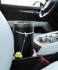 Winch Launch Glider Lover Insulated Stainless Steel Tumbler in car center console with sailplane design