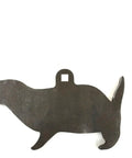 Three AR500 12 Inch Steel Prairie Dog Targets Set For Pistols And Rifles, silhouettes standing, eating, walking view