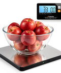 Wireless Kitchen Scale Detachable Display Pro Grade Large Platform 33Lb 15Kg Precise 0.1oz 1g 9 Units Counting Function