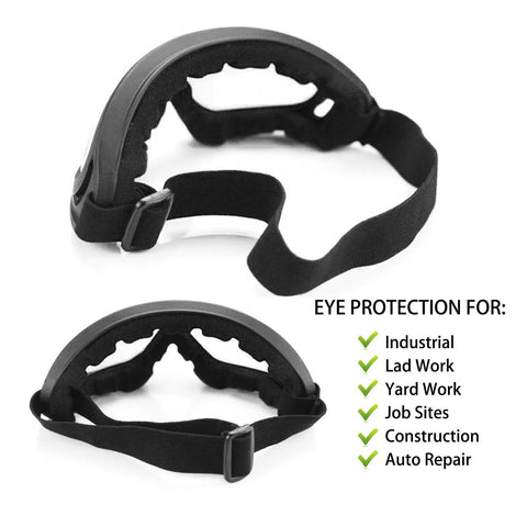 Dope 2 Pack Kiddo Protective Eyewear With Killer Wind Blocking Frame And Ultra Comfy Foam Cushions For Foam Blaster Nerf Games Clear Lens Safety Goggles With Adjustable Strap