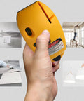 90 Degree Laser Level Tool With Red Beam For Interior Walls, Super Handy For Home DIY Projects, Delivers Straight Line And Cross Line Plus Vertical Corner Line, Self Leveling Laser Gauge For Picture Hanging Cabinets And Tight Layouts. Handheld yellow laser level for wall mounting