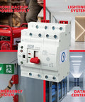 Automatic Transfer Switch 4P 63A AC 220V for UPS and home backup with generator and data center setup
