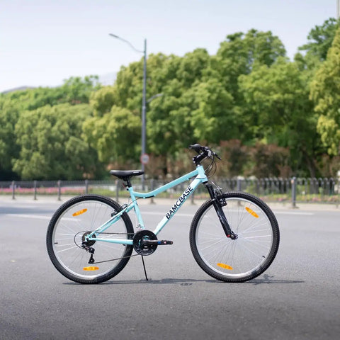 Trail Ready 26 Inch Mountain Bike For Men And Women 18 Speed Steel Frame Suspension Fork V Brakes All Terrain MTB For Adults
