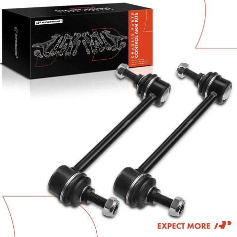 Two Rear Sway Bar Links Stabilizer Kit For Hyundai Sonata Kia Optima Chevrolet Impala Buick LaCrosse Regal Allure Century Intrigue Amanti Magentis Monte Carlo Oldsmobile Models Built Tough Easy Install Improves Handling And Stability with packaging