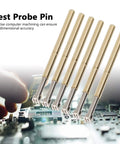 Close-up of 100 Piece Spring Test Probes With Brass Contact Pins 2mm Tips And 9 Claws Built For Electronics Industrial Repair And Computer Machining Durable Precise Versatile Workhorse Probe Set