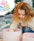 6 Rolls Kids Camera Instant Print Refill Paper Set For Colorful Photo Printing, No Fuss Thermal Paper For Most Kids Instant Cameras, Includes 2 Pink 2 Blue 2 Yellow, Each Roll 2.2In By 29.5Ft, Prints Over 80 Photos. thermal paper rolls with child using a kids instant camera