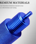 Close-up of the Heavy Duty Adjustable Proportioning Valve Bleeder Tool made from premium aluminum with textured grip for easy handling.