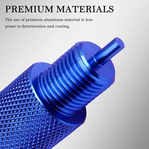 Close-up of the Heavy Duty Adjustable Proportioning Valve Bleeder Tool made from premium aluminum with textured grip for easy handling.