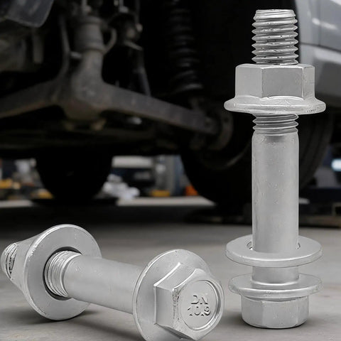 Beefy Lower Shock Bolt Kit With Shoulder Bolts And Flanges For Front Lower Shock Mount Replacement Hardware Set Heavy Duty Suspension Upgrade Includes Two Shoulder Bolts And Two Flanges For Solid Reliable Mounting On Both Sides, M14x1.5 steel bolts