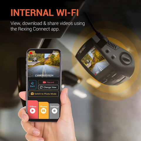 Dual Channel Dash Cam With Front 4K And Rear 1080p Recording Wi Fi 2.4 Inch LCD 170 Degree Wide Angle Rear Camera