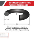 Diagram of O-ring dimensions for Replacement O Ring and Filter Kit for Cold Water Gas and Electric Pressure Washers.