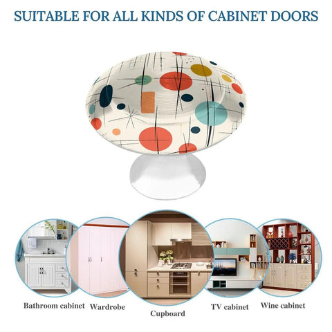 Dope Round Stainless Steel Cabinet Knobs 2 Pack For Dresser Drawers And Cabinets, colorful design, suitable for various cabinets