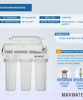 Five Stage 100 GPD Reverse Osmosis Water Filtration System for Under Sink And Wall Mount Heavy Duty Built Tough Model RO-5W3