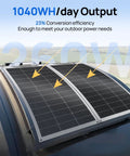260W 12V Flexible Solar Panel Kit With Dual 130W Mono Panels, 30A Charge Controller, installed on curved RV roof