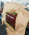Masking Paper And Tape Set For Painting Projects 4 Rolls 50 Feet Each Assorted Sizes waterproof drape paper used on car