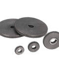 Top Tier 5 Piece Mini Lathe Gear Replacement Kit With T80 T45 T25 T20 Metric Sizes For Metal Cutting Tooling, precision gears set.