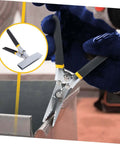 Ergonomic Hand Seamer Tool for Metal Bending with Built Tough Durable Construction and Wide Head for HVAC Ductwork and DIY Projects
