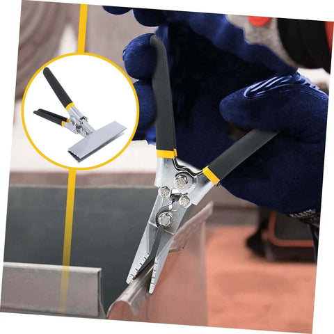Ergonomic Hand Seamer Tool for Metal Bending with Built Tough Durable Construction and Wide Head for HVAC Ductwork and DIY Projects