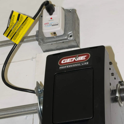 Heavy Duty Garage Door Opener Surge Protector For Single Opener With 15A 125VAC 1875W UL Listed Protection in use