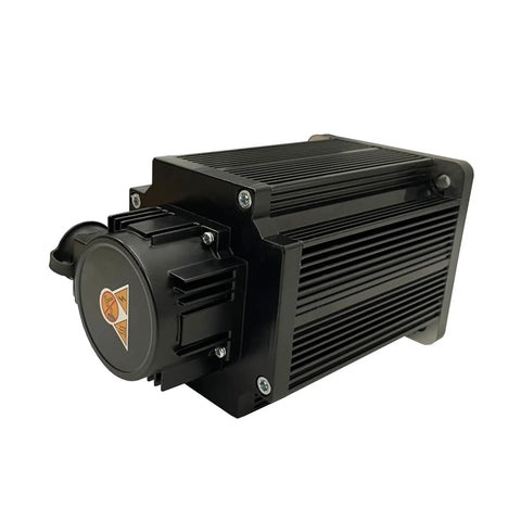Straight Up Heavy Duty 3.8Kw Ac 220V Servo Motor And Driver Combo Cnc Control System Kit side view showcasing robust design.