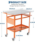 Solid As A Rock Heavy Duty Carbon Steel Welding Table 36 By 24 Inches with dimensions 36x24 Inch and tray size 27.5x17 Inch.