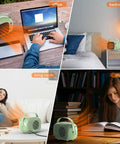 Fast Heating Desk Space Heater With Adjustable Thermostat, 800W/500W Ceramic Heating Fan For home, bedroom, and office use