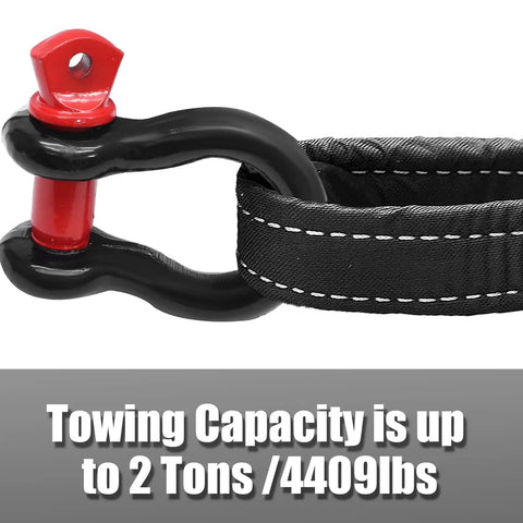 Rugged Half Inch D Ring Shackles With Screw Pin Zinc Plated Rustproof Build 2 Pack Of Heavy Duty Towing Hardware for 2 ton capacity.