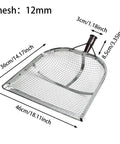 Heavy Duty Stainless Steel Sieve Shovel With Built In Filter Screen For Soil And Grains No Fuss All In One Multipurpose Dustpan Sifter shown