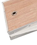 Close-up of Bee Smoker Bellows for Beehive Replacement Plywood Box With PVC Leather Clip Included 19x12 cm beekeeping gear.