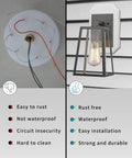 Comparison of rust-prone and rust-free lighting fixtures, featuring Vinyl Siding Mounting Block With Built In Electrical Box.