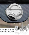 Close-up of a slotted hex head bolt from the 4 Piece 304 Stainless Steel License Plate Screw Kit With Slotted Bolts And Self Tapping Design For Secure Front Rear Car Truck Suv Mounting Silver Finish